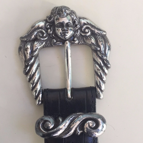 BRIGHTON Women\'s Black Belt Angel Buckle main image 8